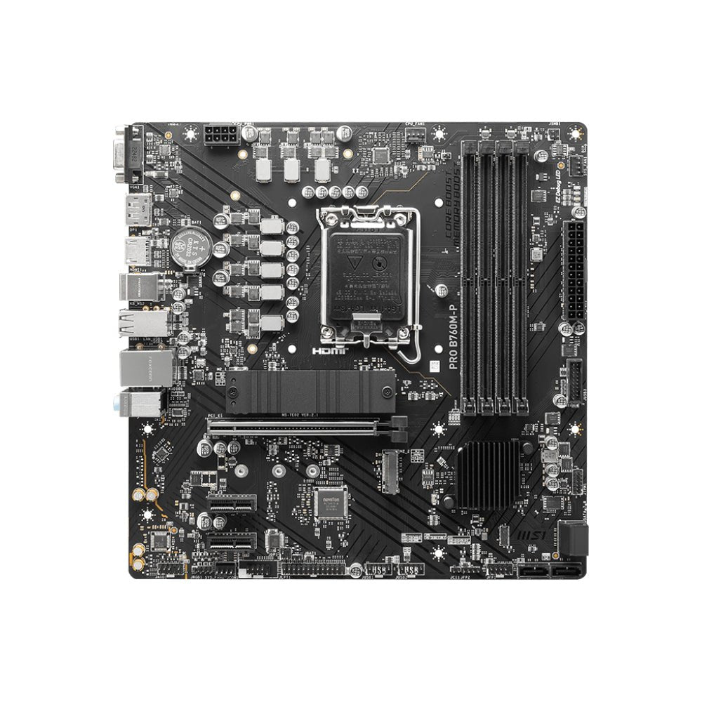 MSI PRO B760M-P DDR5 LGA1700 Intel mATX Gaming Motherboard - اللوحة الأم - Store 974 | ستور ٩٧٤