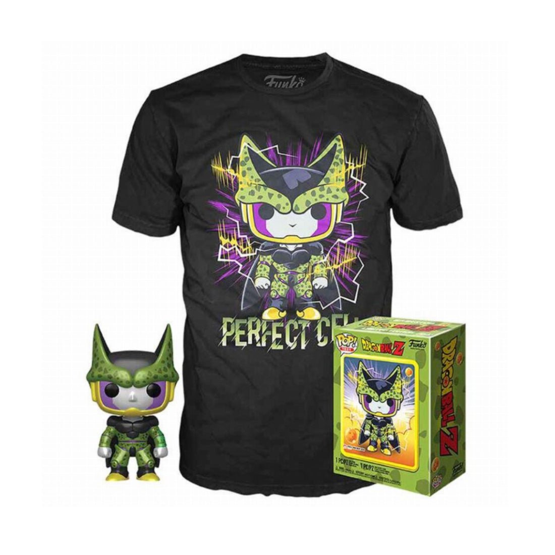Funko POP & Tee: DBZ: Perfect Cell - تي شيرت - Store 974 | ستور ٩٧٤