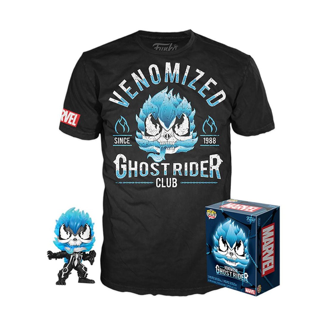 Funko Pop and Tee! Marvel: Venom/Ghost Rider - L(GW) - تي شيرت - Store 974 | ستور ٩٧٤