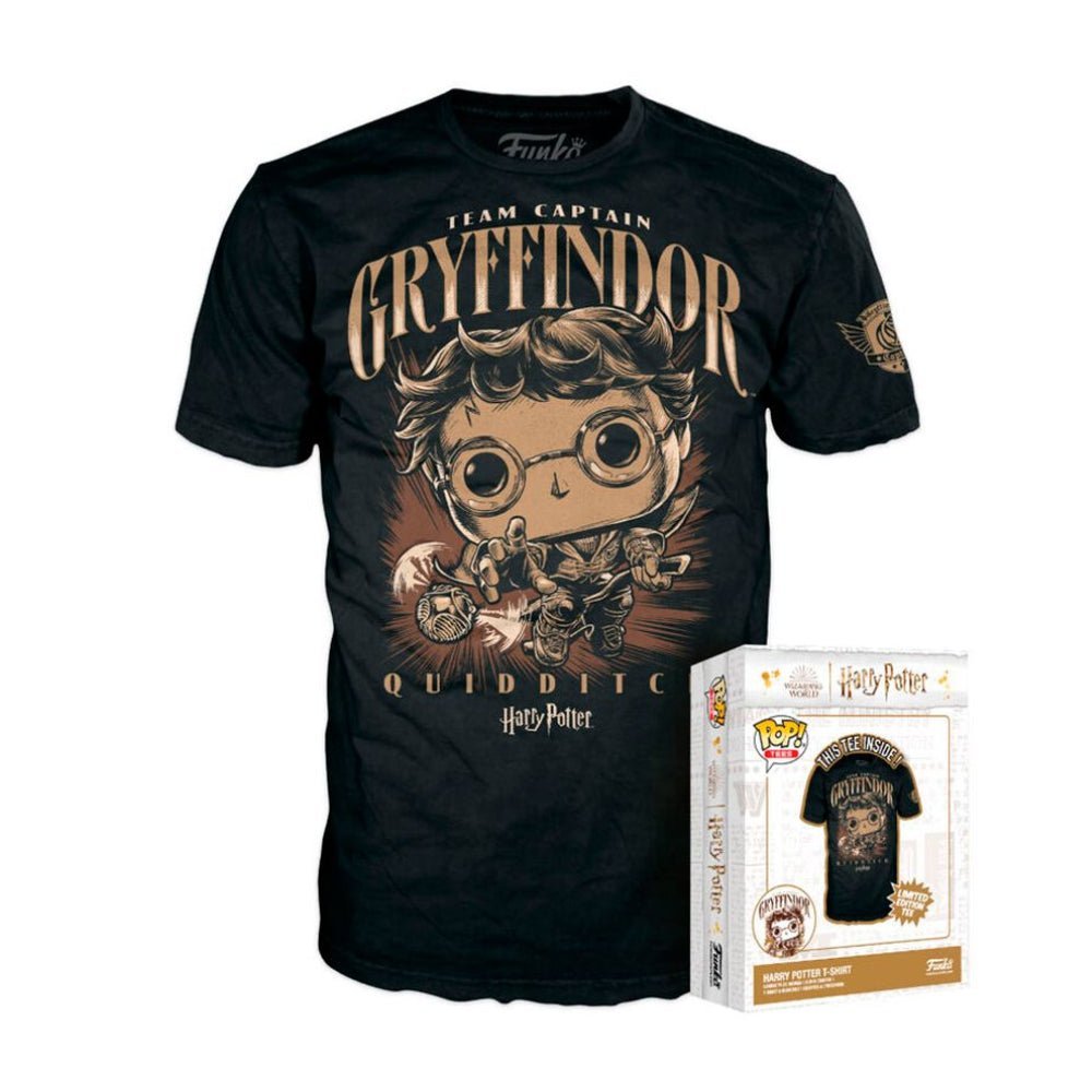 Funko Boxed Tee: Harry Potter - Quidditch Harry - تي شيرت - Store 974 | ستور ٩٧٤
