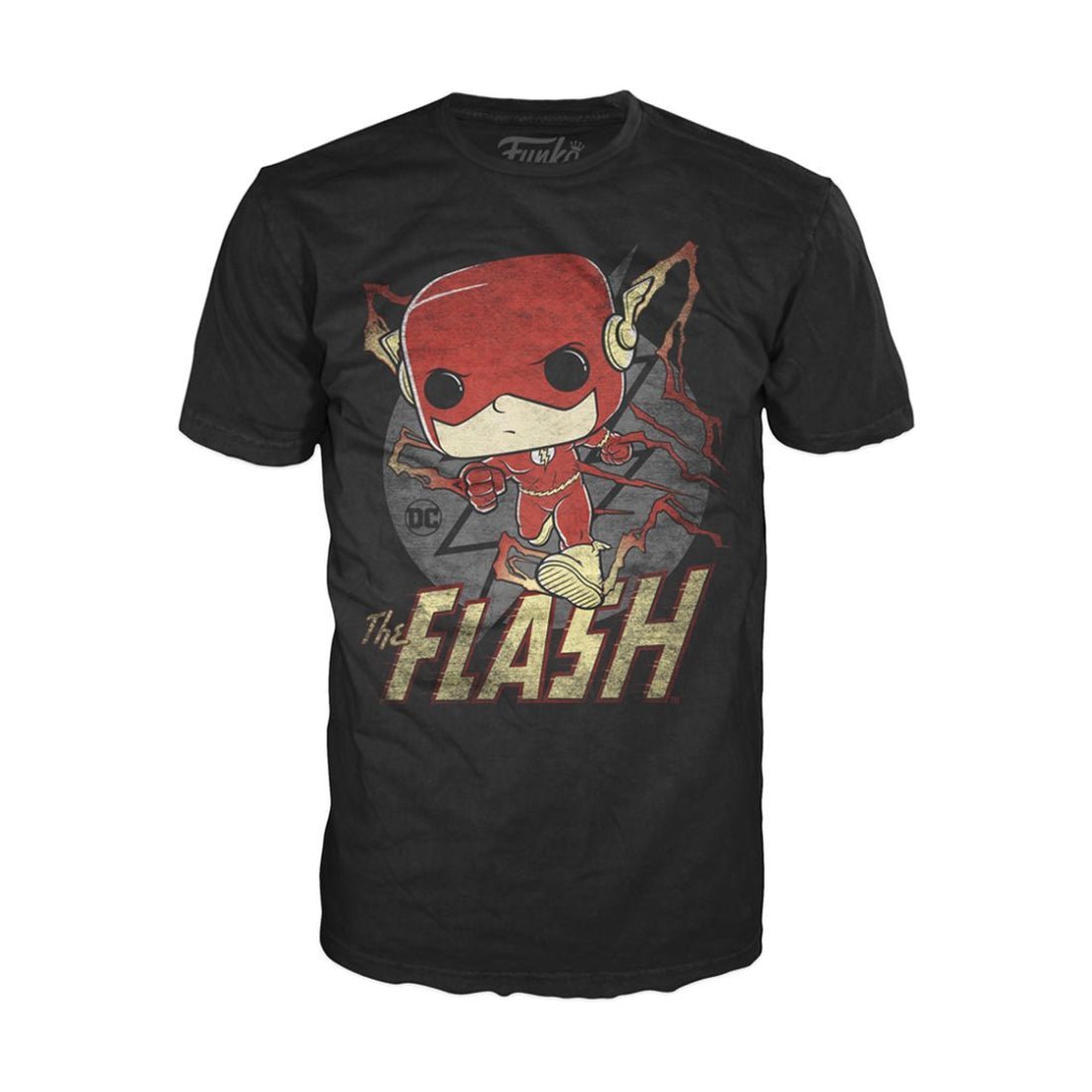 Funko Pop Tee! DC Comics: Flash Running Retro - تي شيرت Funko Pop Tee! DC Comics: Flash Running Retro - تي شيرت