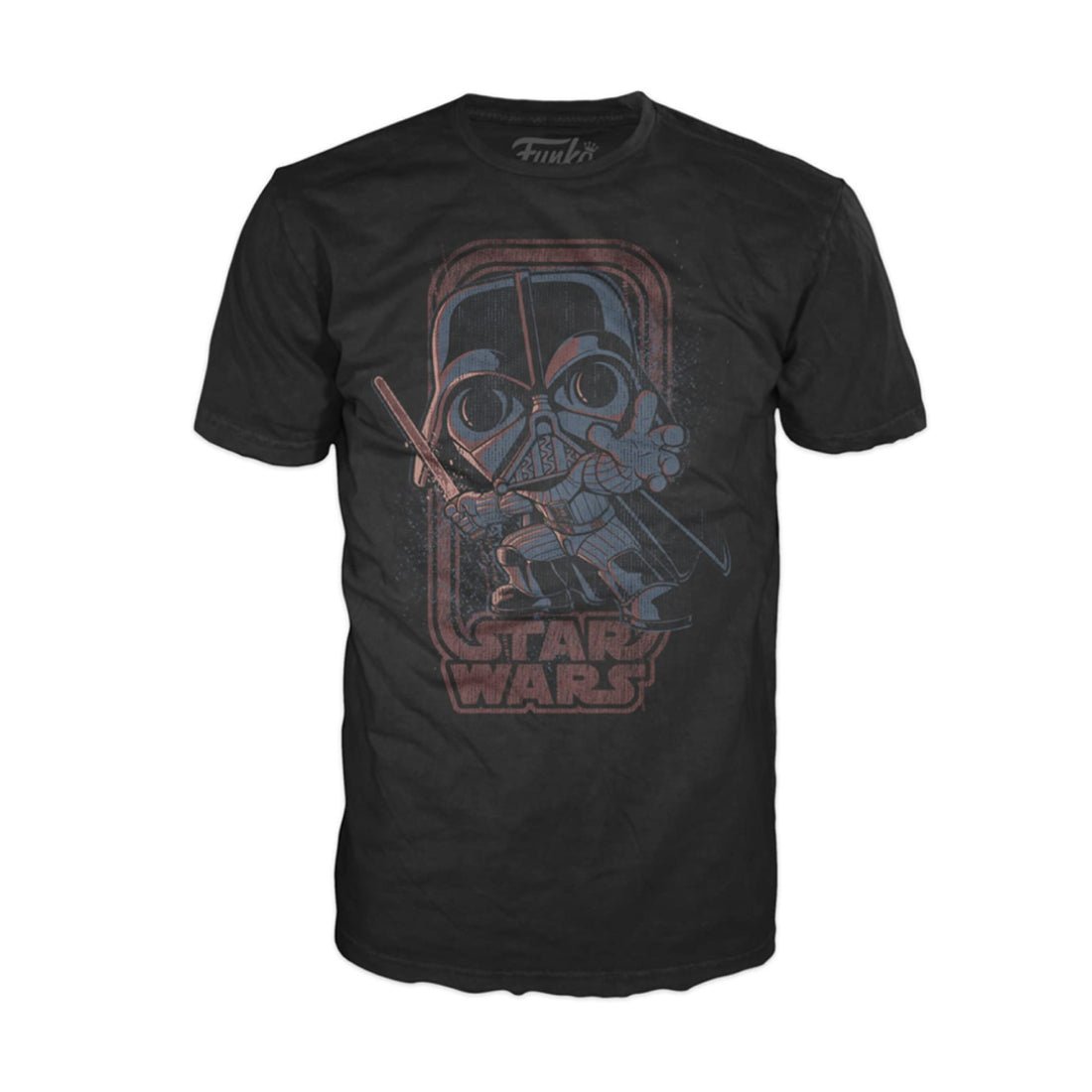 Funko Pop Tee! Star Wars: Vader Force Retro - تي شيرت - Store 974 | ستور ٩٧٤