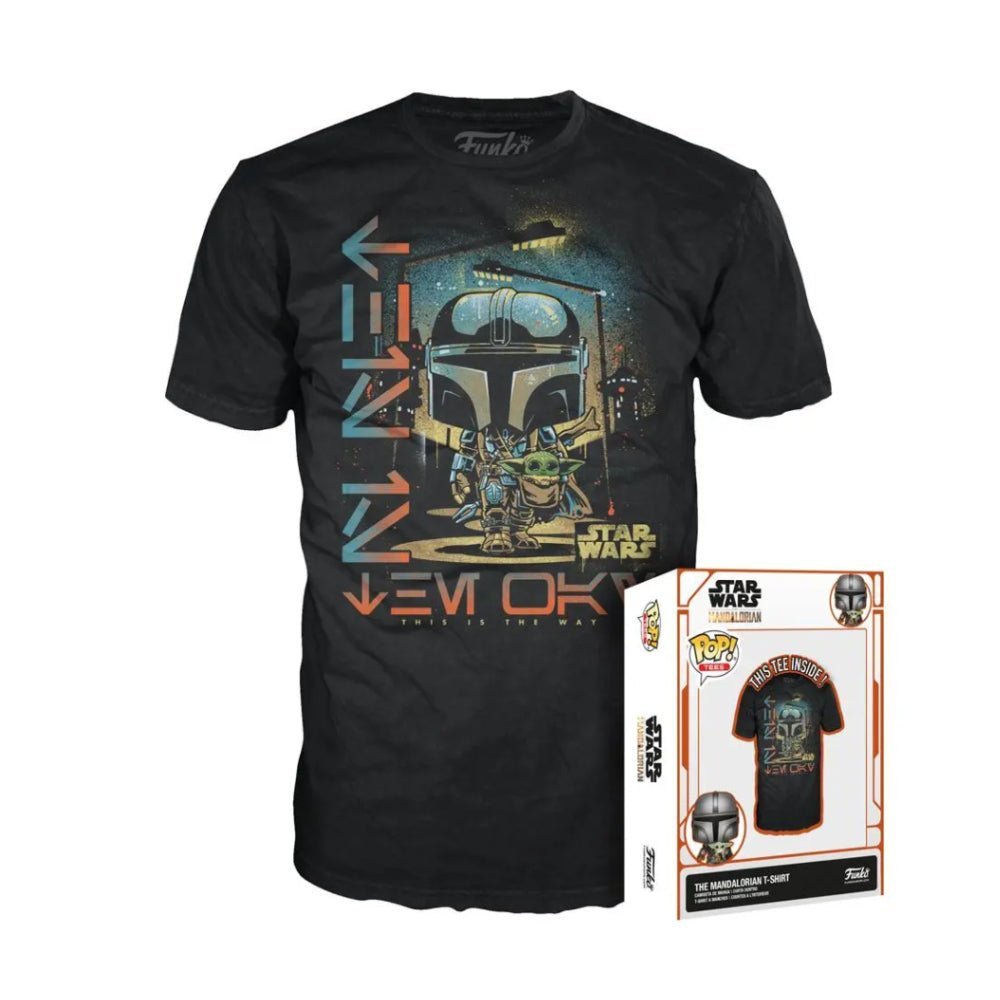 Funko Boxed Tee: Star Wars: Mandalorian: Mando & The Child - تي شيرت Funko Boxed Tee: Star Wars: Mandalorian: Mando & The Child - تي شيرت