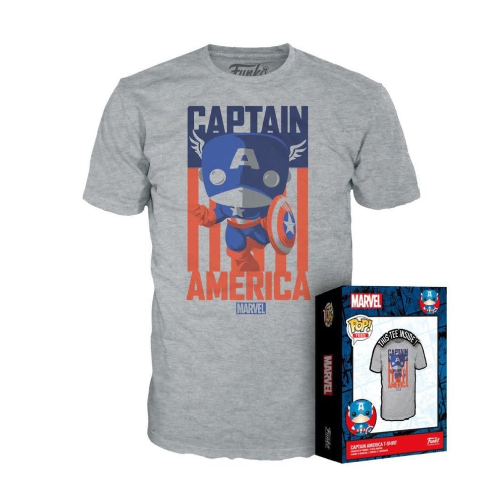 Funko Boxed Tee: Marvel: Captain America - تي شيرت Funko Boxed Tee: Marvel: Captain America - تي شيرت