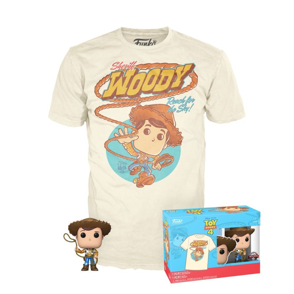 Funko Pop & tee! ديزني: قصة لعبة 4 - وودي - Funko Pop & tee! ديزني: قصة لعبة 4 - وودي -