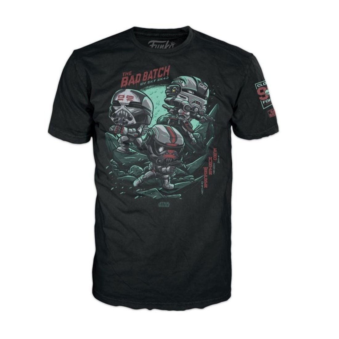 Funko Pop Tee! Star Wars BadBatch: Bad Batch Action - تي شيرت Funko Pop Tee! Star Wars BadBatch: Bad Batch Action - تي شيرت