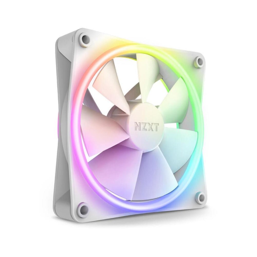 NZXT F120 RGB DUO FAN - WHITE - MEROحة TBRYDID NZXT F120 RGB DUO FAN - WHITE - MEROحة TBRYDID