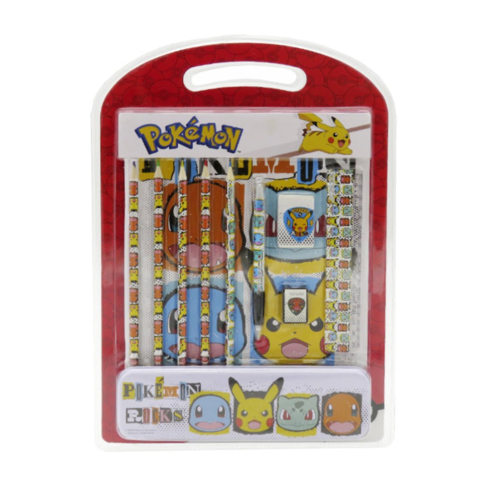 Pokémon Stationery Set w/ Pencil Case - أدوات مدرسية - Store 974 | ستور ٩٧٤