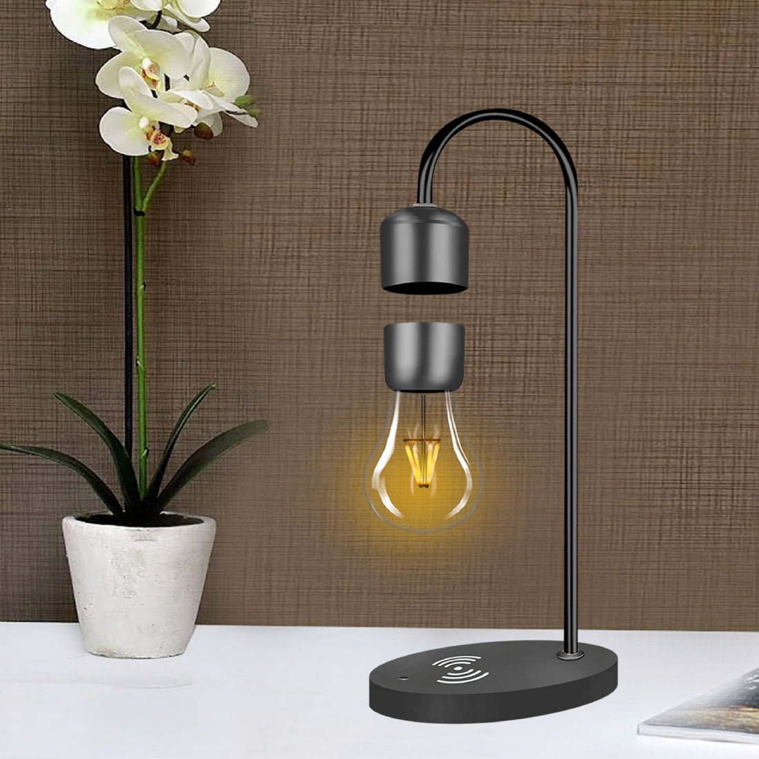 Floating Bulb Light - Black - إضاءة Floating Bulb Light - Black - إضاءة