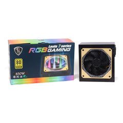 Qube Levin 2 850W RGB Fully Modular Gaming Power Supply - M23B011 - مزود طاقة