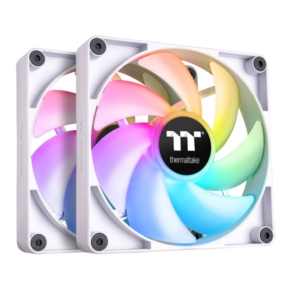 Thermaltake CT120 ARGB Sync PC Cooling Fan (2-Fan Pack) - White - مراوح - Store 974 | ستور ٩٧٤