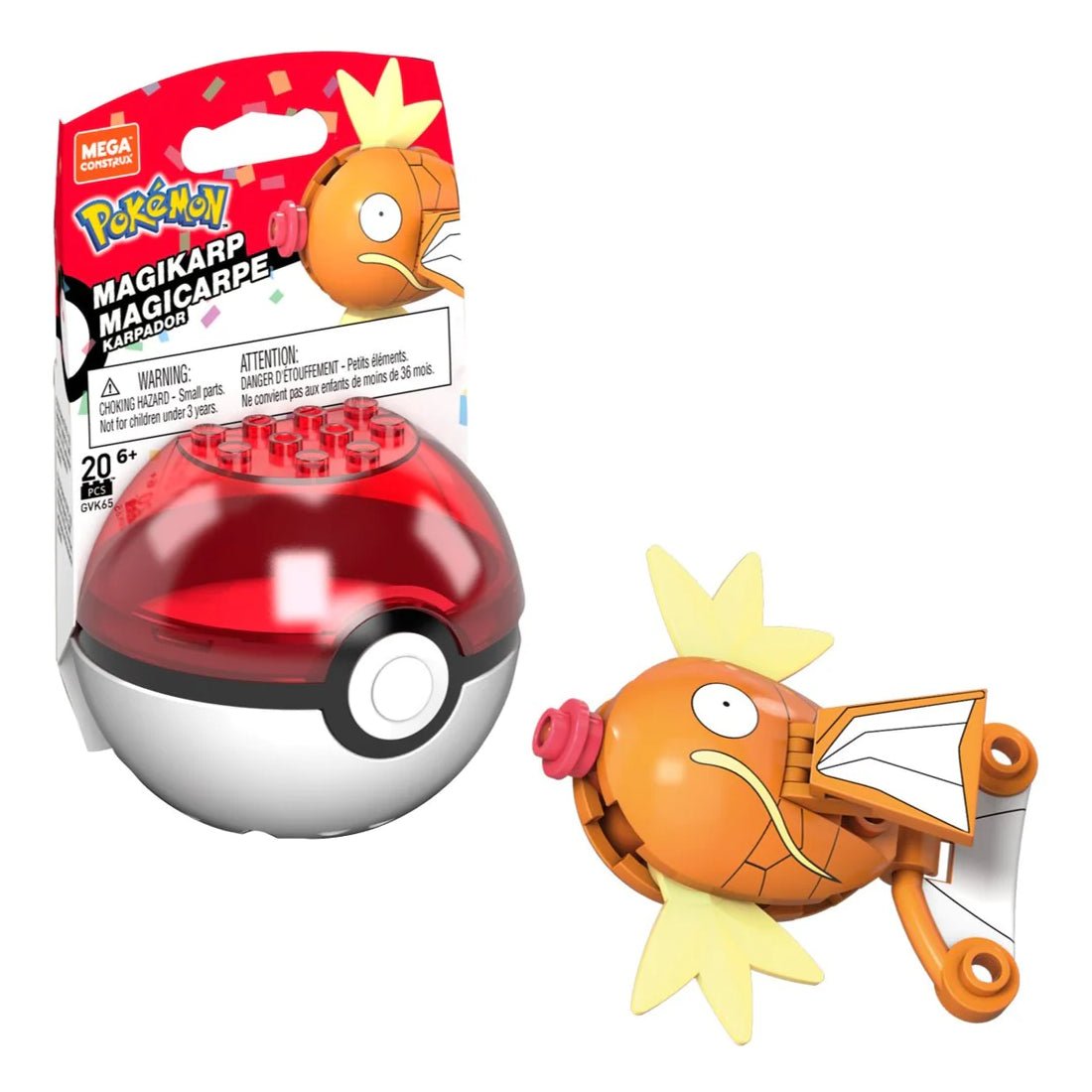 Mega Construx Pokemon: Evergreen Poke Ball - Magikarp - بوكيمون Mega Construx Pokemon: Evergreen Poke Ball - Magikarp - بوكيمون