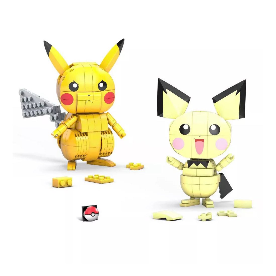 Mega Pokémon Build & Show Pikachu Evolution Trio Building Set - 621pc - بوكيمون Mega Pokémon Build & Show Pikachu Evolution Trio Building Set - 621pc - بوكيمون
