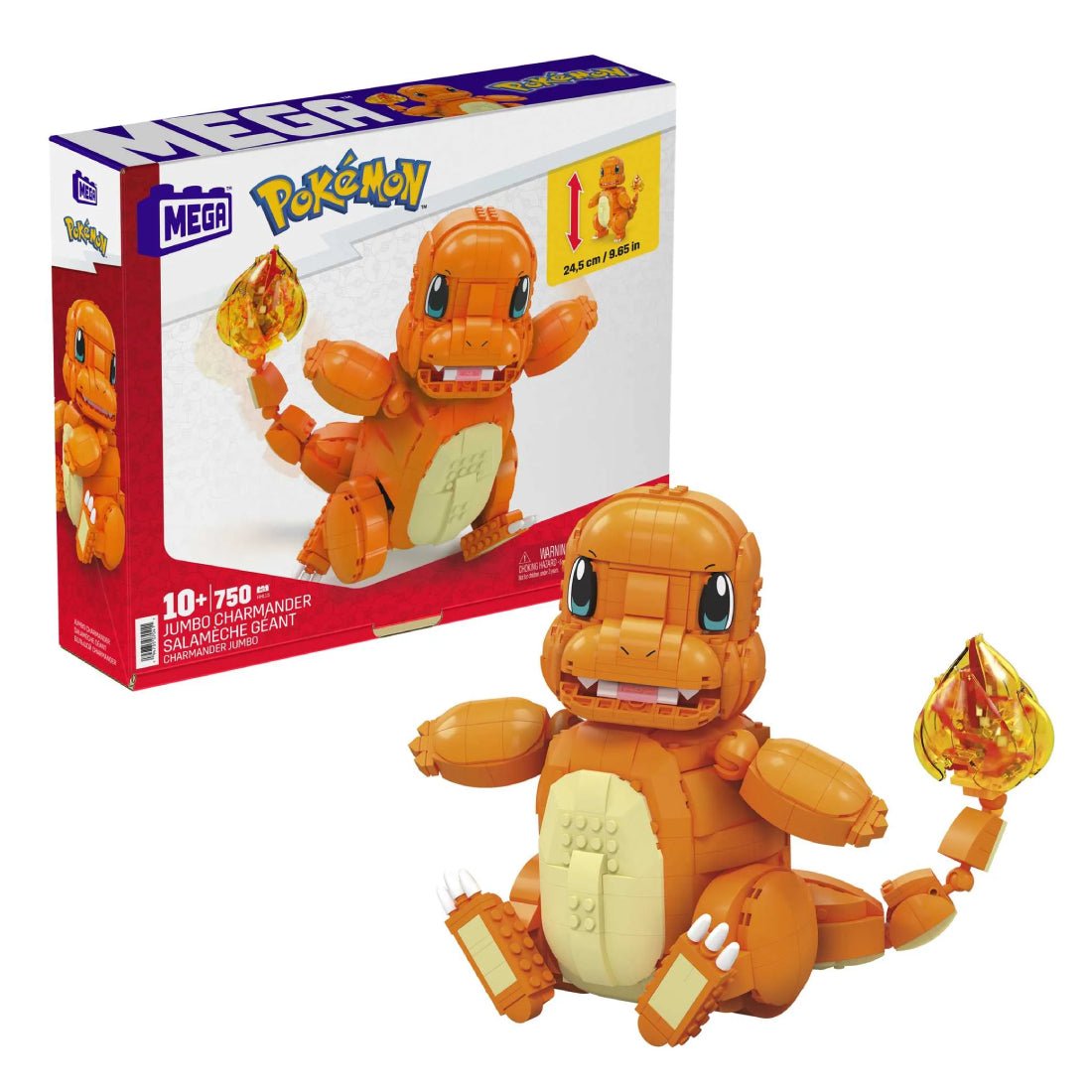 Mega Pokémon Jumbo Charmander Building Set - 730pcs - بوكيمون Mega Pokémon Jumbo Charmander Building Set - 730pcs - بوكيمون