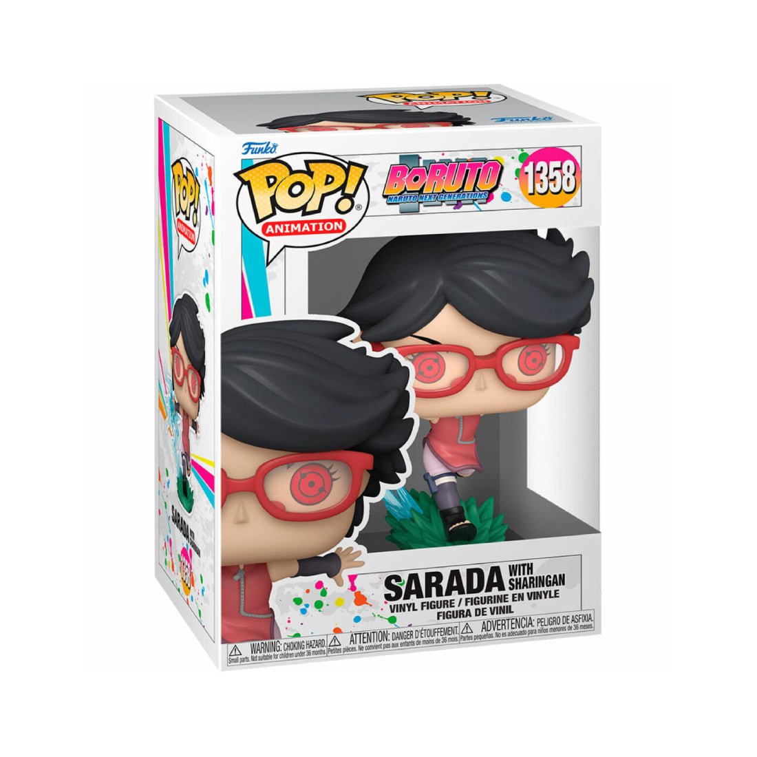 Funko Pop! Animation: Boruto - Sarada with Sharingan #1358 - دمية Funko Pop! Animation: Boruto - Sarada with Sharingan #1358 - دمية