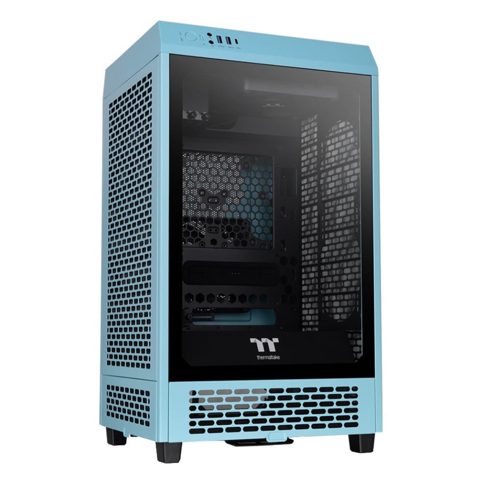 Thermaltake The Tower 200 Mini Gaming Tower Case - Turquoise - صندوق - Store 974 | ستور ٩٧٤