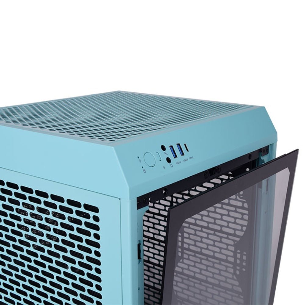Thermaltake The Tower 200 Mini Gaming Tower Case - Turquoise - صندوق Thermaltake The Tower 200 Mini Gaming Tower Case - Turquoise - صندوق