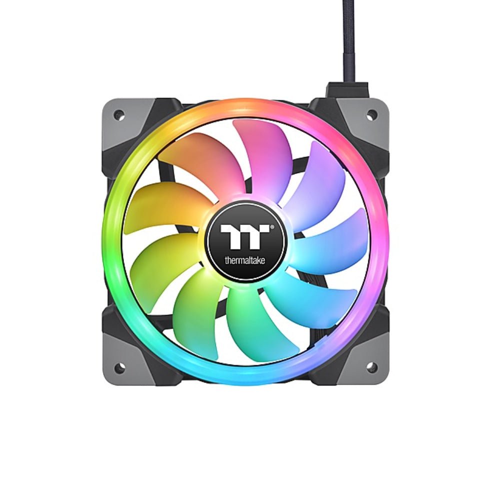 Thermaltake Swafan ex12 RGB PC Cooling Fan TT Premium Edition (3 -FAN Pack) - Black - MeraOح Thermaltake Swafan ex12 RGB PC Cooling Fan TT Premium Edition (3 -FAN Pack) - Black - MeraOح