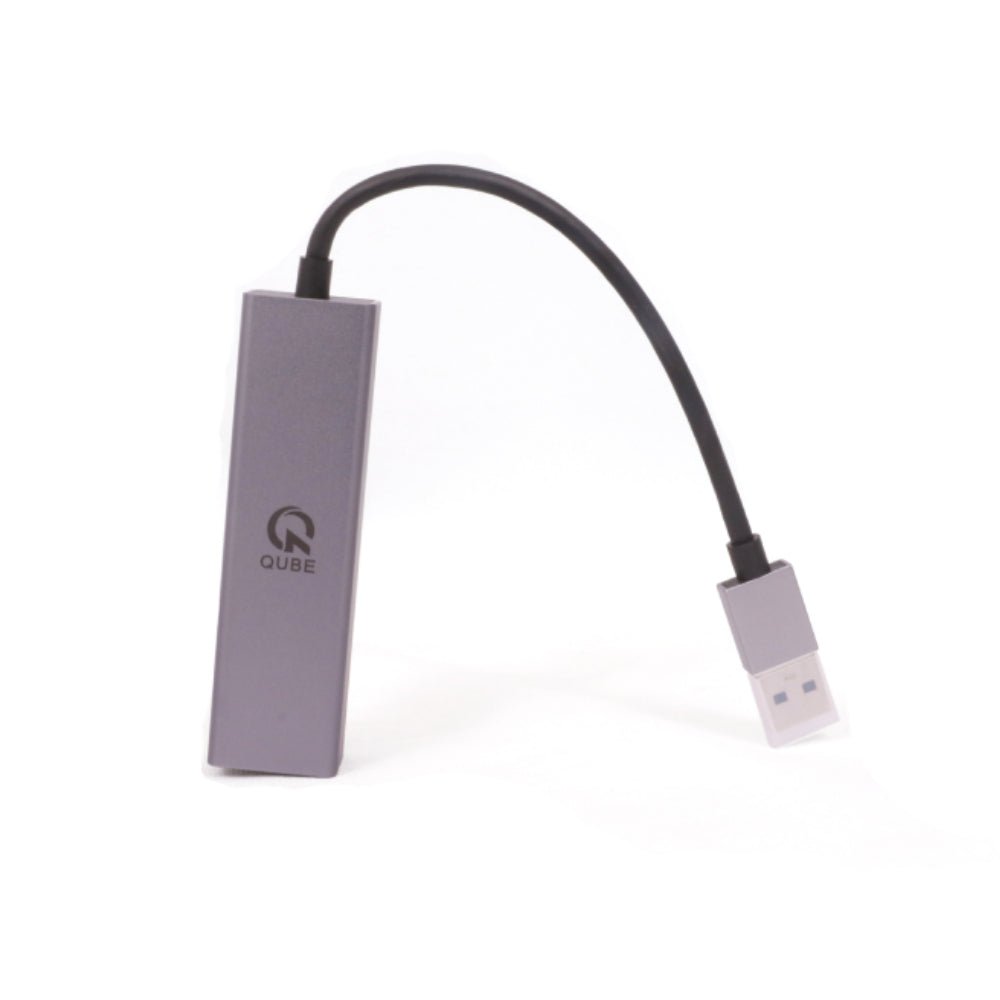 Qube AD 4in1 USB-C Hub N23009 - Gray - محول - Store 974 | ستور ٩٧٤