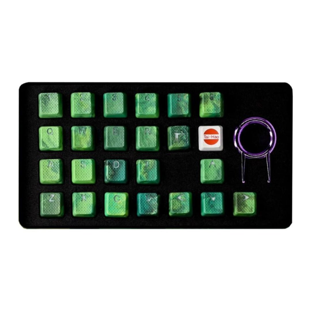 Tai-Hao Rubber Backlit Mark II Gaming Keycap - Green Camo - مفاتيح كيبورد - Store 974 | ستور ٩٧٤