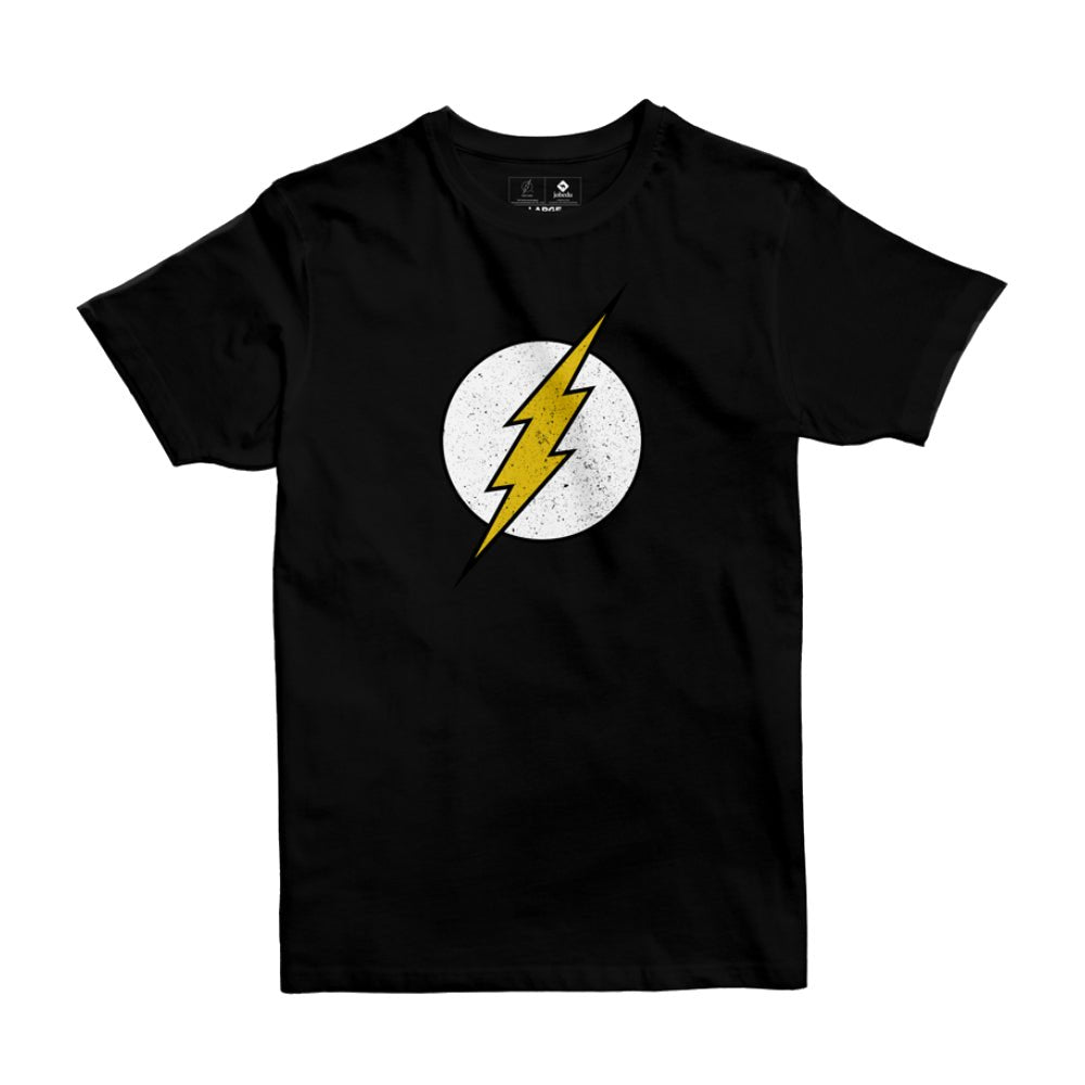 Jobedu The Flash Black T-Shirt - 12-13 Years  - تي-شيرت - Store 974 | ستور ٩٧٤