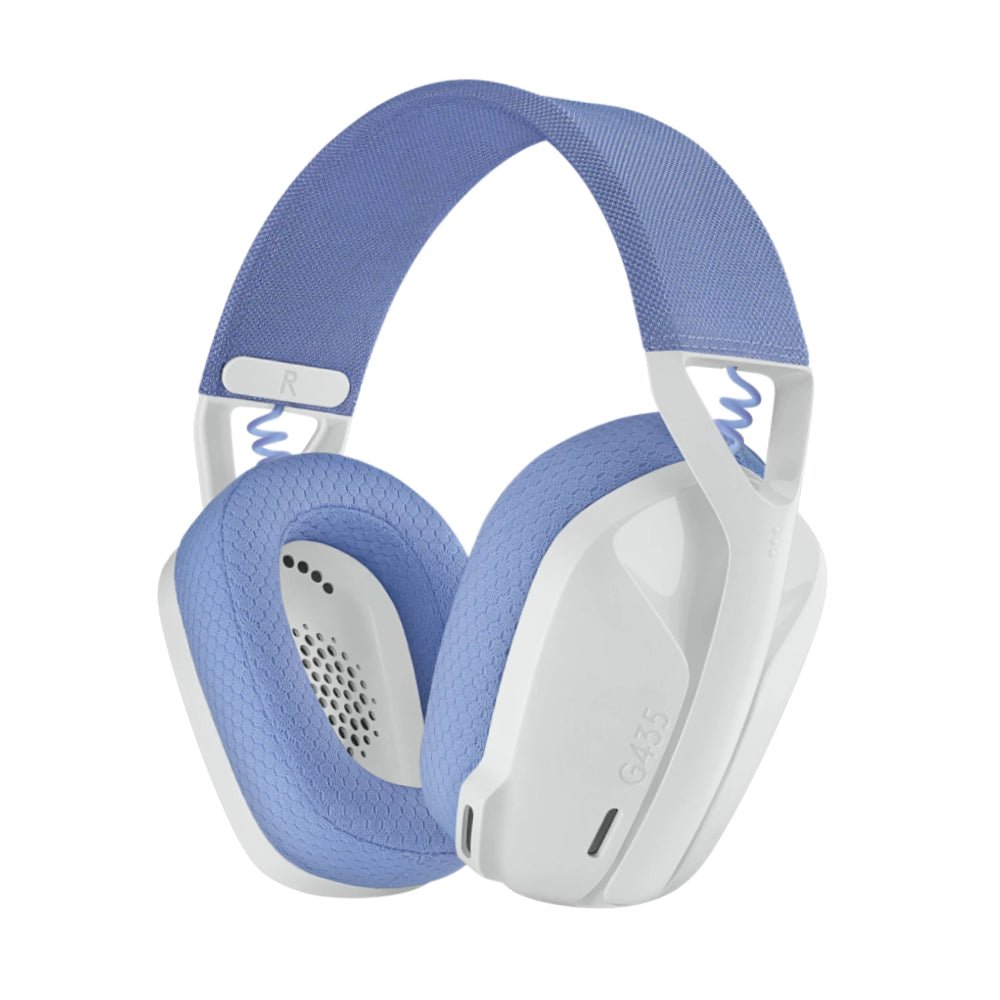 Logitech G435 Lightspeed Wireless Gaming Headset - Off-White/Lilac - سماعة Logitech G435 Lightspeed Wireless Gaming Headset - Off-White/Lilac - سماعة