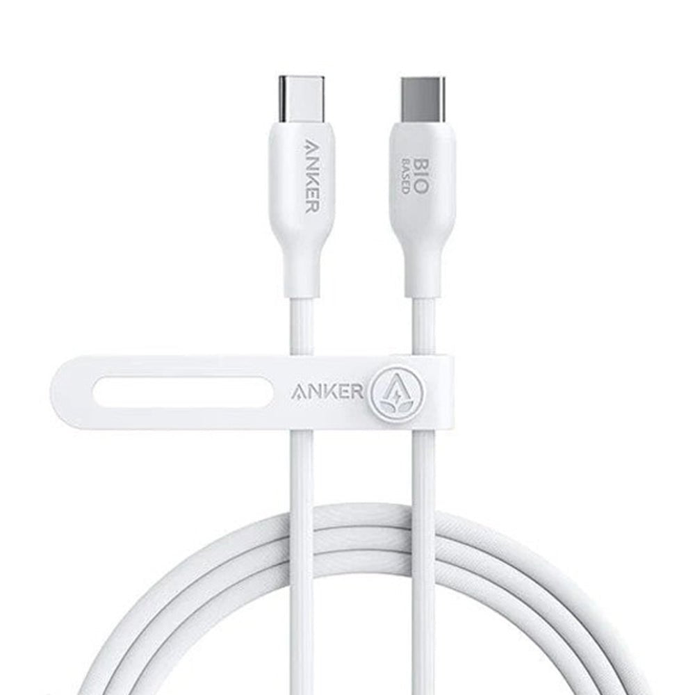 Anker 544 USB-C to USB-C 140W Bio-Based Cable 0.9m - White - كابل - Store 974 | ستور ٩٧٤