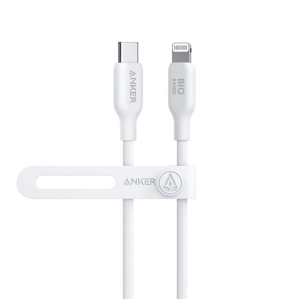Anker 542 USB-C to Lightning Bio-Based Cable 0.9m - White - كابل - Store 974 | ستور ٩٧٤