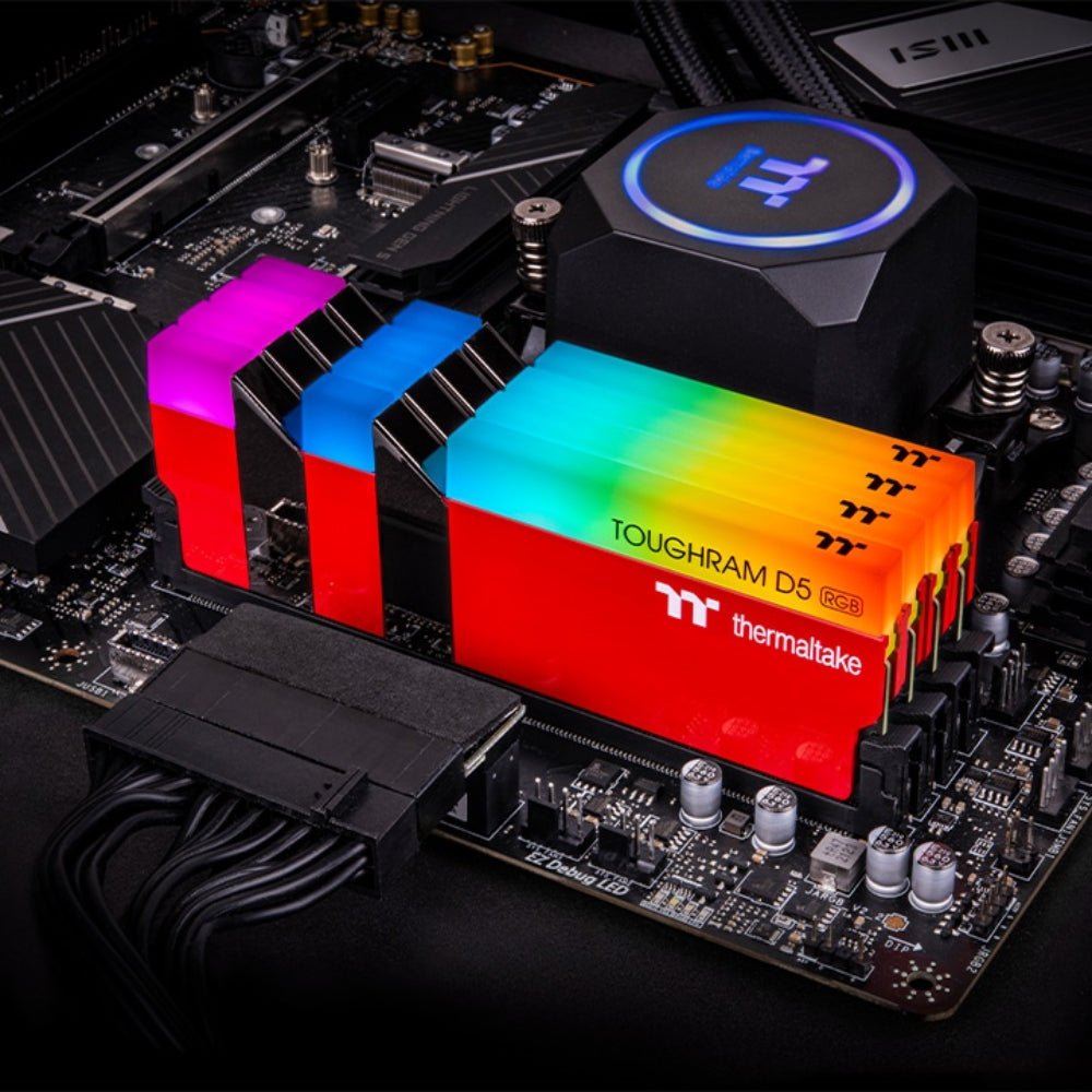 Thermaltake TOUGHRAM RGB D5 32GB (2x16GB) DDR5 5600MT/s C36 Memory - Racing Red - الذاكرة العشوائية - Store 974 | ستور ٩٧٤