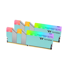 Thermaltake TOUGHRAM RGB D5 32GThermaltake TOUGHRAM RGB D5 32GB (2x16GB) DDR5 5600MT/s C36 Memory - Turquoise - الذاكرة العشوائيةB (2x16GB) DDR5 5600MT/s C36 Memory - Racing Green - الذاكرة العشوائية