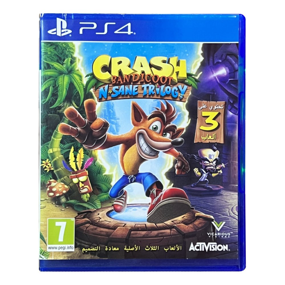 (Pre-Owned) Crash Bandicoot N. Sane Trilogy PS4 Game - لعبة مستعملة - Store 974 | ستور ٩٧٤