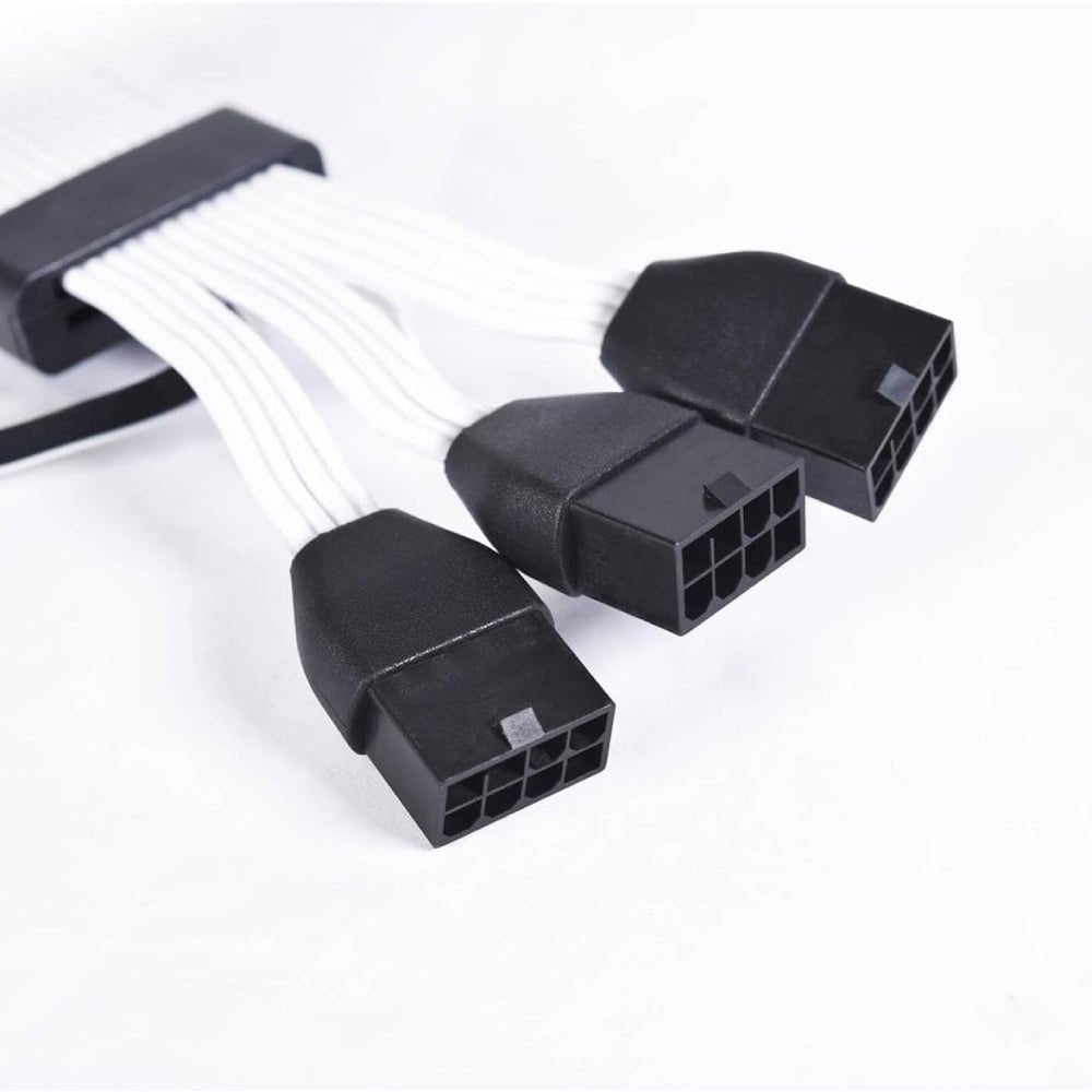 Lian Li Strimer Plus V2 12VHPWR إلى امتداد 3x8pin 335mm - إضaءة Lian Li Strimer Plus V2 12VHPWR إلى امتداد 3x8pin 335mm - إضaءة