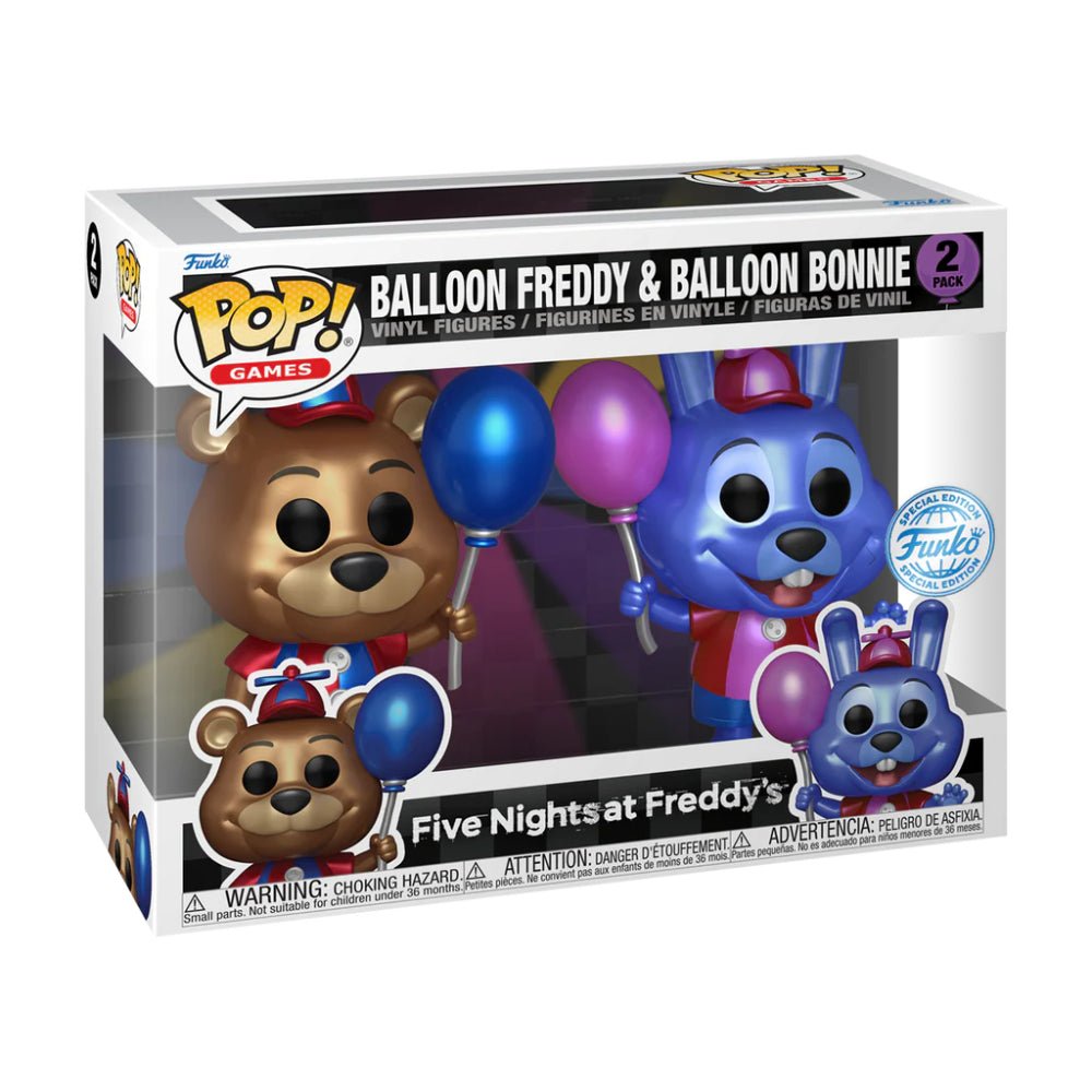 Funko Pop! Games: Five Night at Freddy's - Balloon Bonnie and Freddy 2pk (MT)(Exc) - دمية - Store 974 | ستور ٩٧٤
