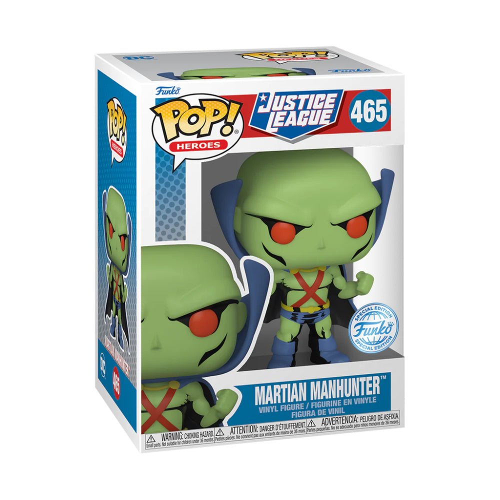 Funko Pop! Heroes: Justice League Comic - Martian Manhunter (Exc) #465 - دمية - Store 974 | ستور ٩٧٤