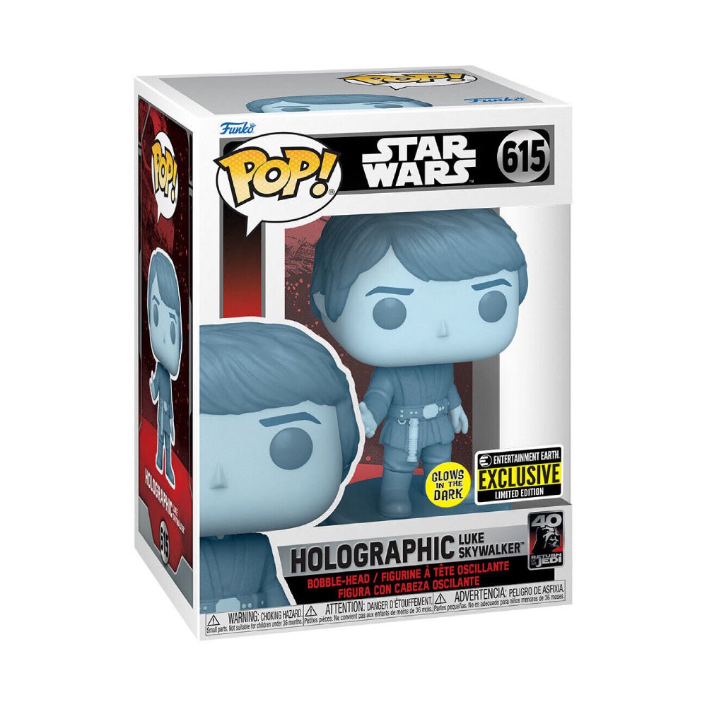 Funko Pop! Star Wars: Return of the Jedi 40th - Holographic Luke Skywalker (GW)(Exc) #615 - دمية - Store 974 | ستور ٩٧٤