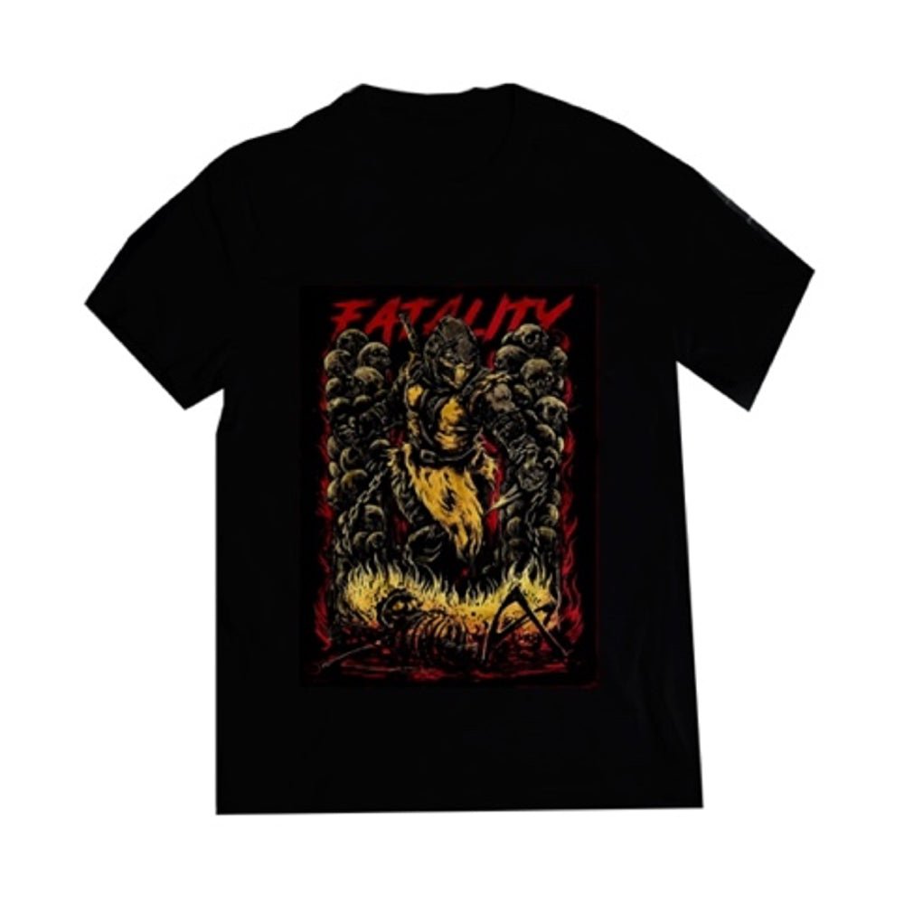 Paperboi Fatality Mortal Kombat T-shirt - Black - قميص Paperboi Fatality Mortal Kombat T-shirt - Black - قميص