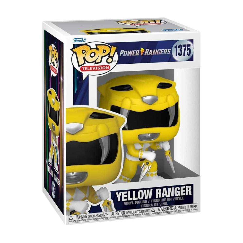 Funko Pop! Tv: Mighty Morphin Power Ranger 30th - Yellow Ranger - #1375 - مجسم Funko Pop! Tv: Mighty Morphin Power Ranger 30th - Yellow Ranger - #1375 - مجسم