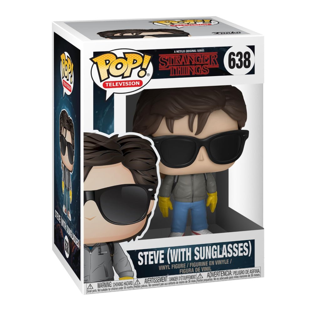 Funko Pop! Tv: Stranger Things - Steve with Sunglasses - #638 - مجسم - Store 974 | ستور ٩٧٤