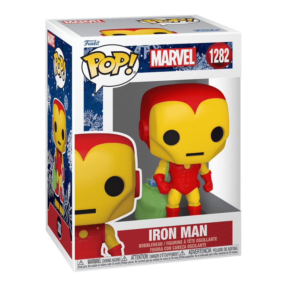 Funko Pop! Marvel: Holiday - Iron Man with Bag - #1282 - مجسم - Store 974 | ستور ٩٧٤