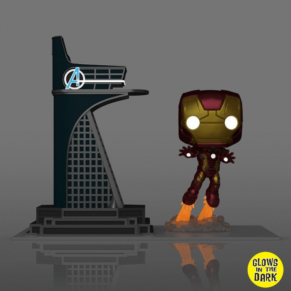 Funko Pop Town! Marvel: Avengers 2 - Avengers Tower with Iron Man (Exc) - #35 - مجسم - Store 974 | ستور ٩٧٤