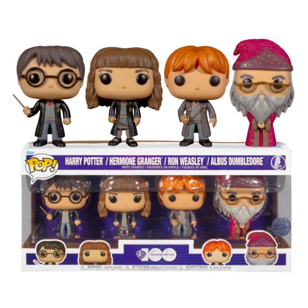 Funko Pop! Harry Potter: Harry Potter 4 Pack (Exc) - مجسم - Store 974 | ستور ٩٧٤