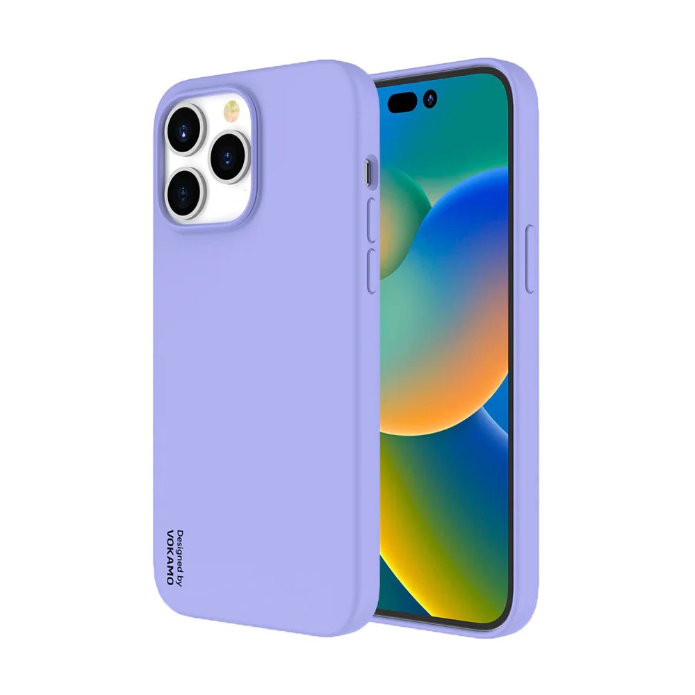 Vokamo Liquid Silicone Magnetic for iPhone 14 - Purple - أكسسوار هاتف - Store 974 | ستور ٩٧٤
