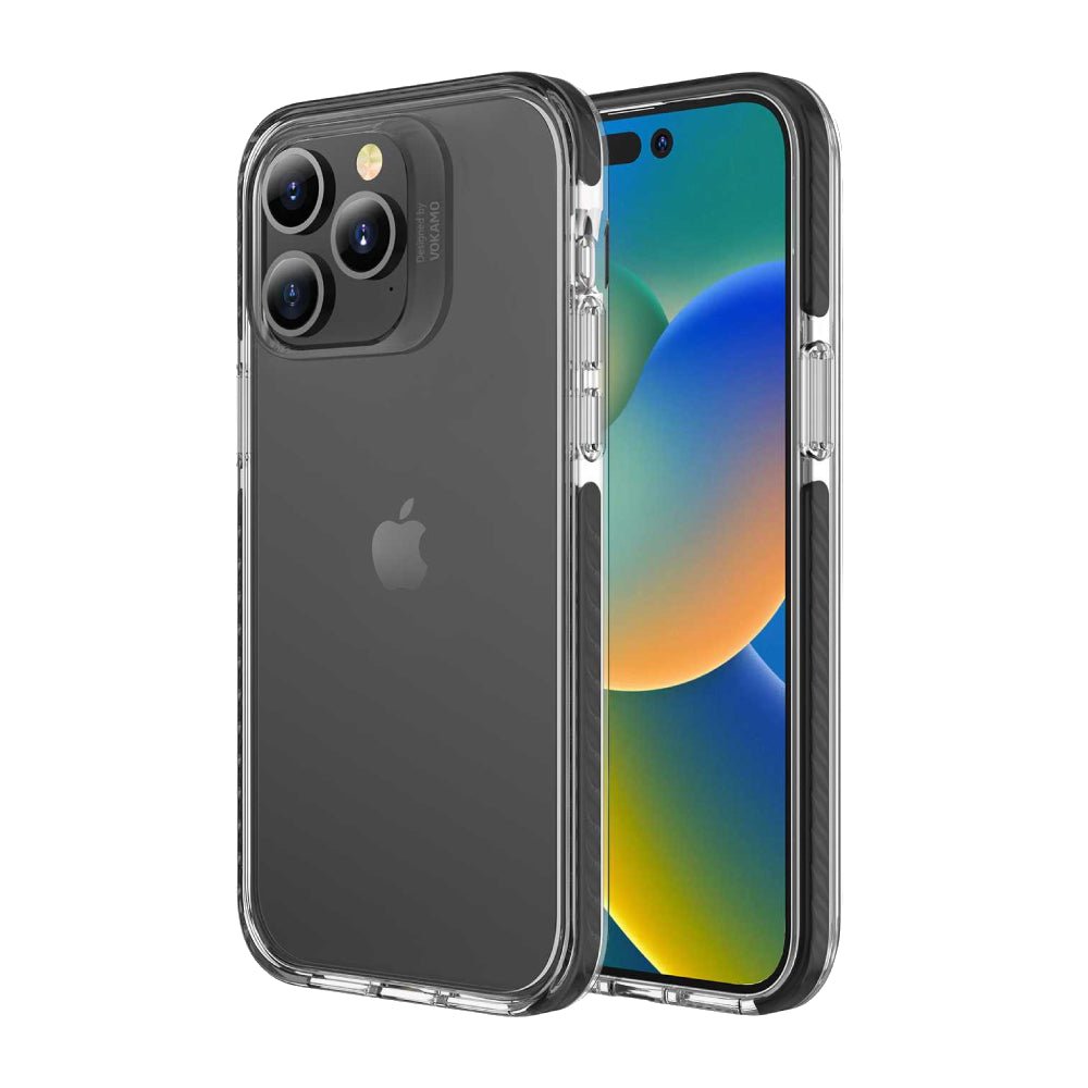 Vokamo Smult Antibacterial for iPhone 14 Pro Max - Black - أكسسوار هاتف Vokamo Smult Antibacterial for iPhone 14 Pro Max - Black - أكسسوار هاتف