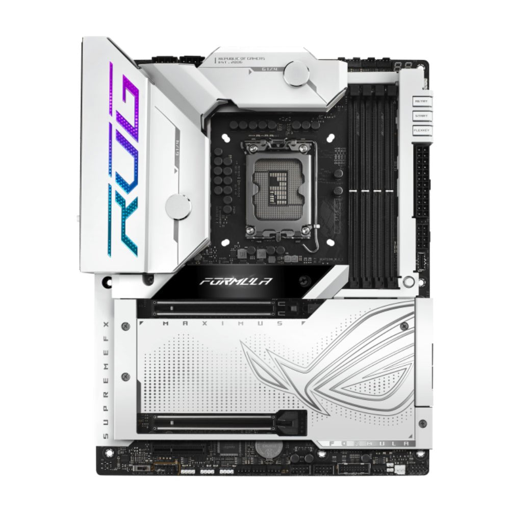 Asus ROG Maximus Z790 Formula WIFI DDR5 LGA1700 Intel ATX Gaming Motherboard - White - اللوحة الأم - Store 974 | ستور ٩٧٤