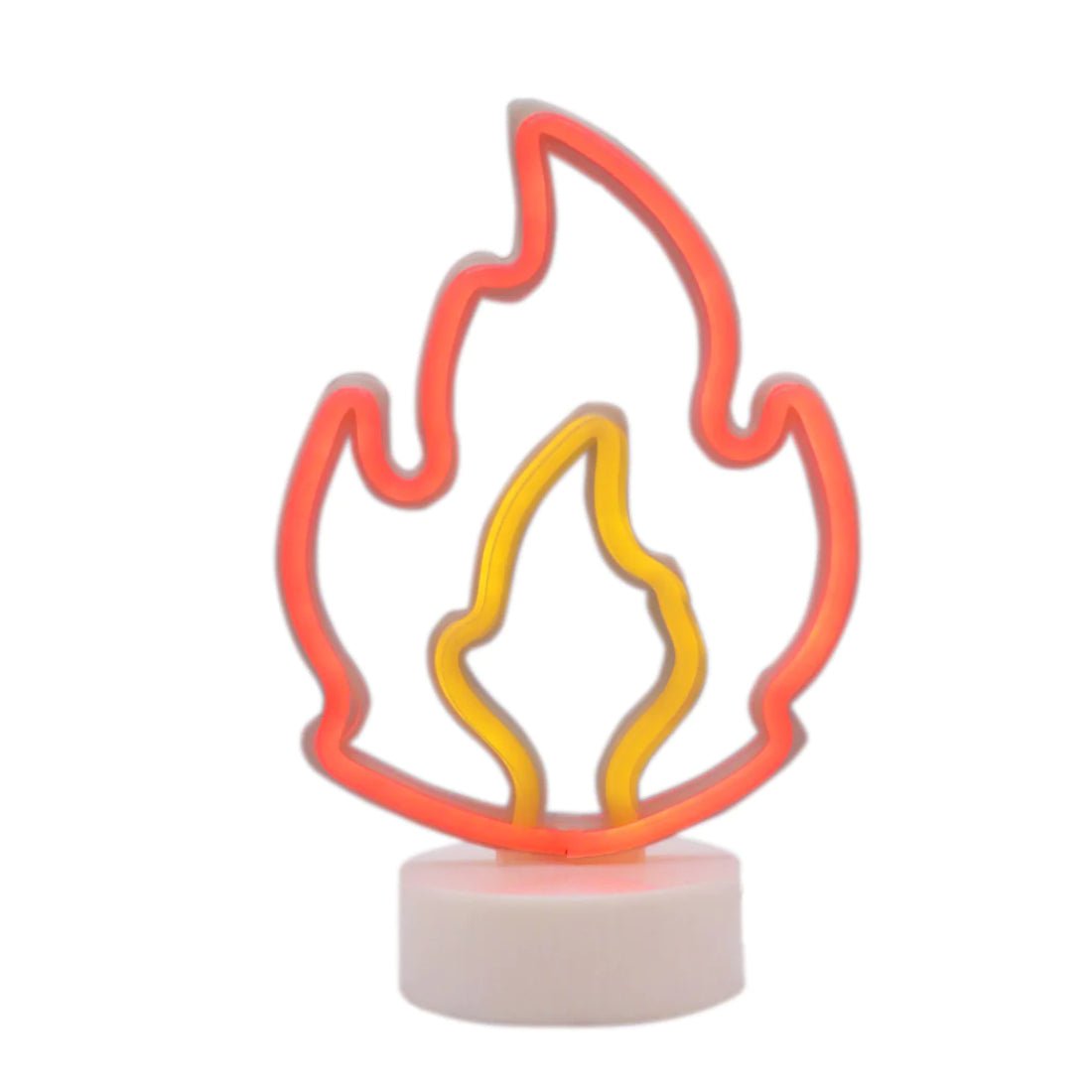 Led Neon Fire Shape Lamp - Red & Yellow - إضاءة – Store974 Electronics ...