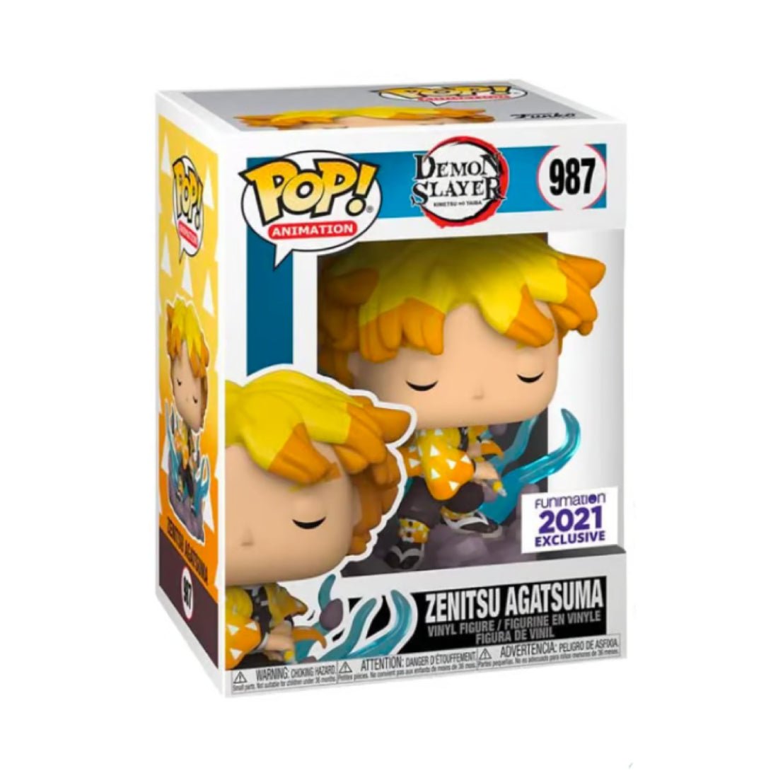 Funko Pop! Animation: Demon Slayer - Zenitsu Transforming (Exc) #987 - دمية Funko Pop! Animation: Demon Slayer - Zenitsu Transforming (Exc) #987 - دمية