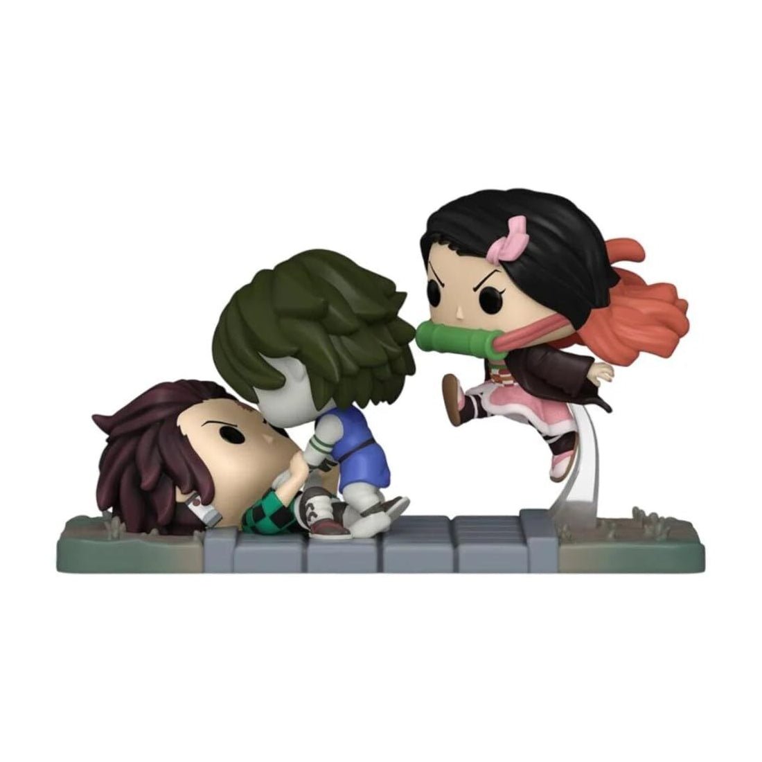 Funko Pop Moments! Animation: Demon Slayer - Tanjiro & Nezuko vs. Temple Demon (Exc) #1419 - دمية - Store 974 | ستور ٩٧٤