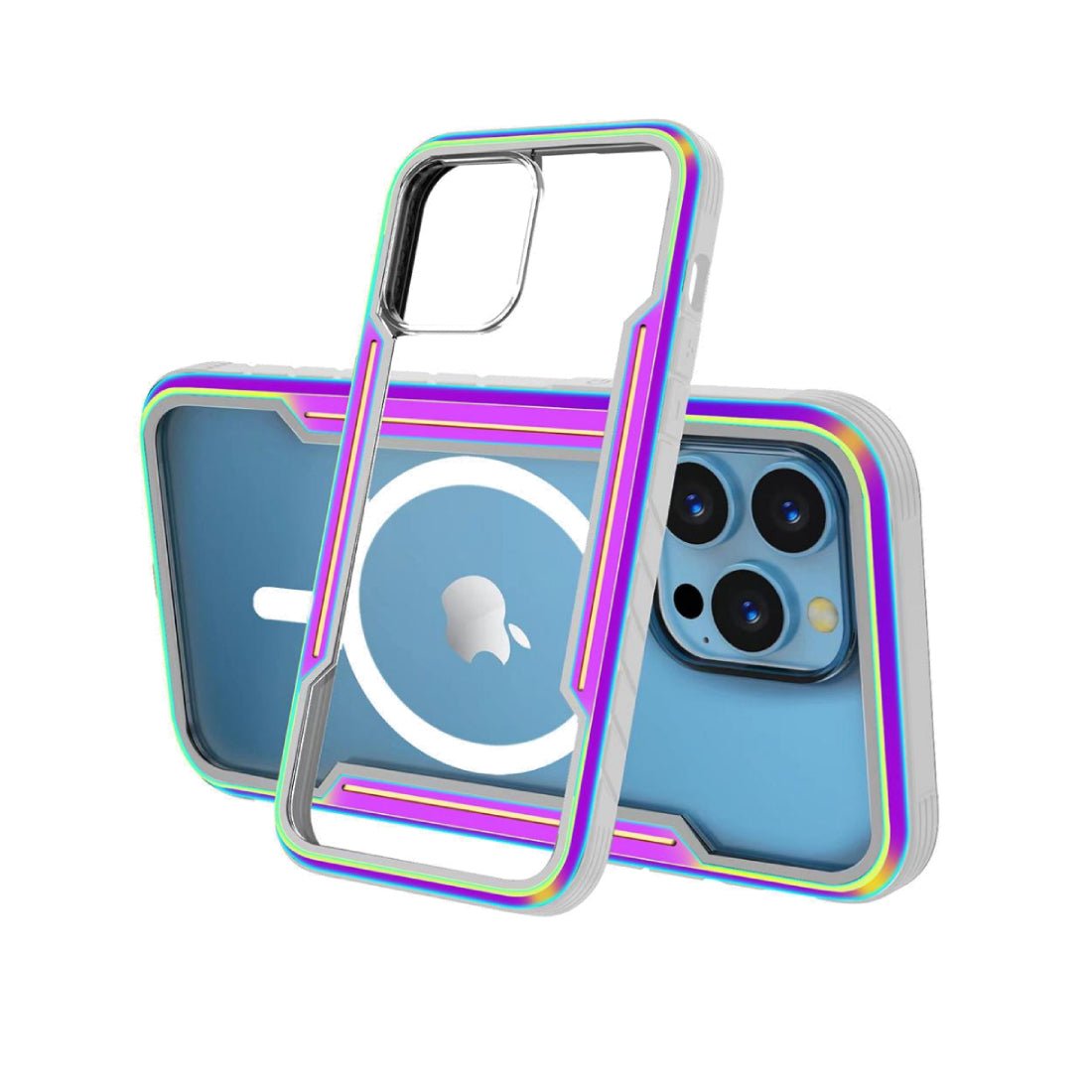 OFKOZ iPhone 15 Magnetic case (Silicone+Standard) - iPhone 15 Plus - Colorful - أكسسوار OFKOZ iPhone 15 Magnetic case (Silicone+Standard) - iPhone 15 Plus - Colorful - أكسسوار