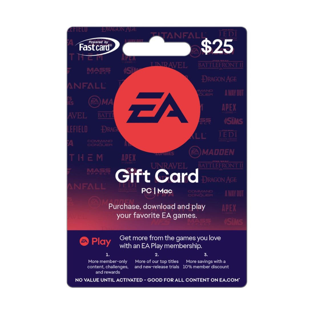 EA Play Gift Card - 25 Dollars - بطاقة هدية EA Play Gift Card - 25 Dollars - بطاقة هدية