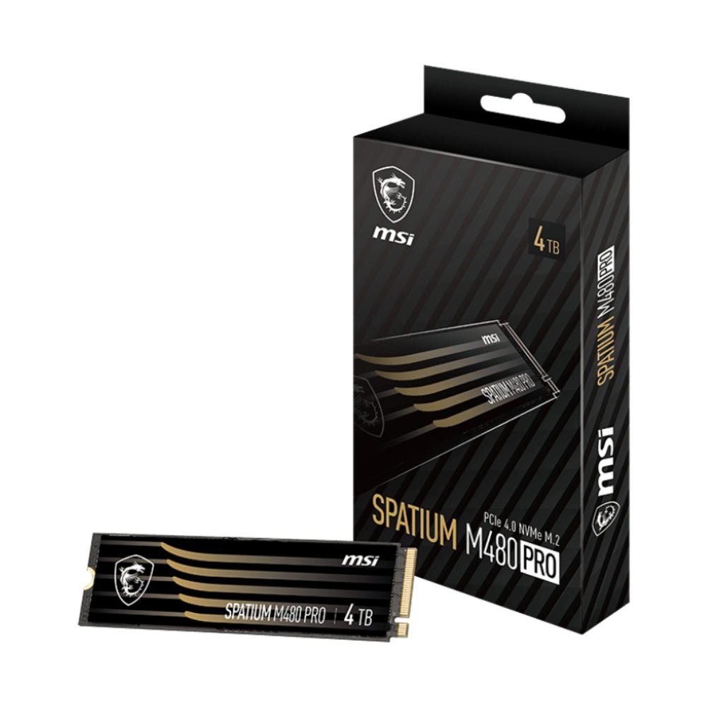 MSI Spatium M480 Pro 4TB PCIe 4.0 NVMe M.2 - مساحة تخزين - Store 974 | ستور ٩٧٤
